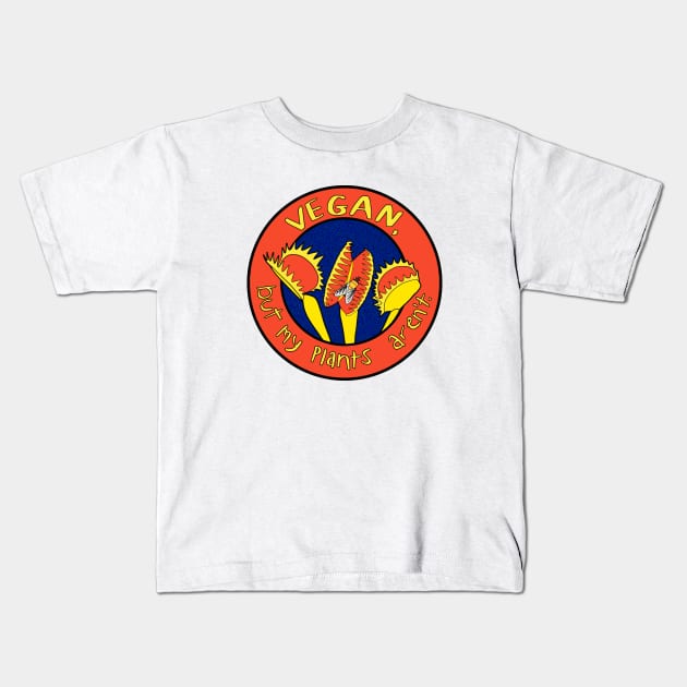 Vegan Flytrap Kids T-Shirt by Nerdpins